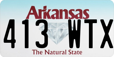 AR license plate 413WTX