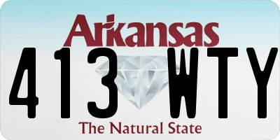AR license plate 413WTY