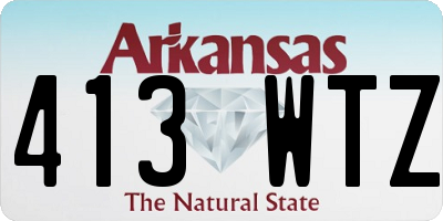 AR license plate 413WTZ