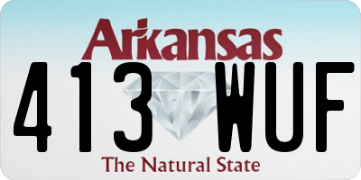 AR license plate 413WUF