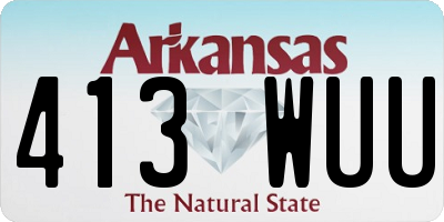 AR license plate 413WUU