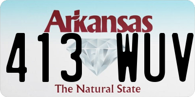 AR license plate 413WUV