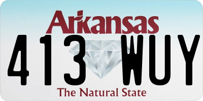 AR license plate 413WUY