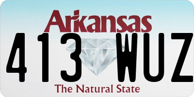 AR license plate 413WUZ