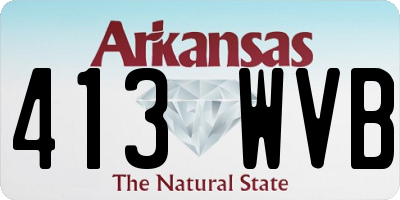 AR license plate 413WVB