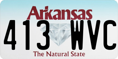 AR license plate 413WVC