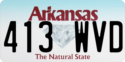 AR license plate 413WVD