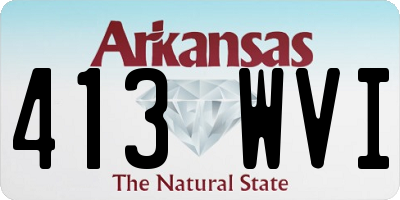 AR license plate 413WVI
