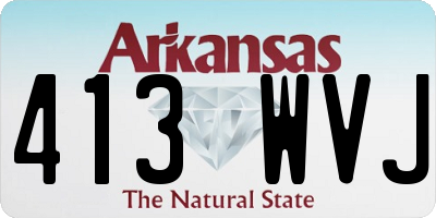 AR license plate 413WVJ