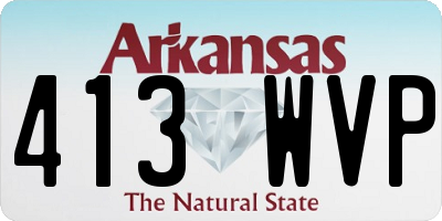 AR license plate 413WVP