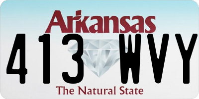 AR license plate 413WVY