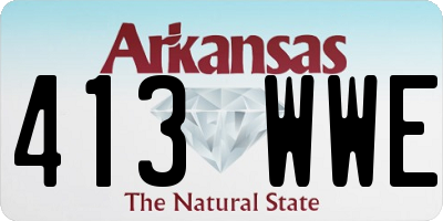 AR license plate 413WWE