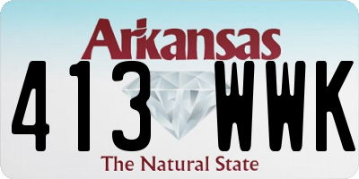 AR license plate 413WWK