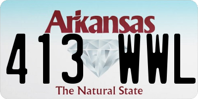 AR license plate 413WWL