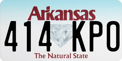 AR license plate 414KPO