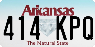 AR license plate 414KPQ