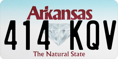 AR license plate 414KQV