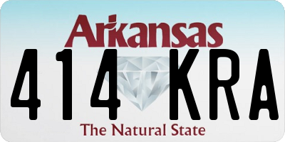 AR license plate 414KRA