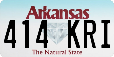 AR license plate 414KRI