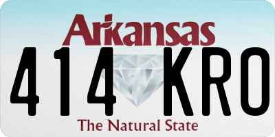 AR license plate 414KRO