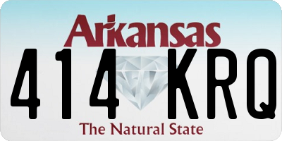 AR license plate 414KRQ