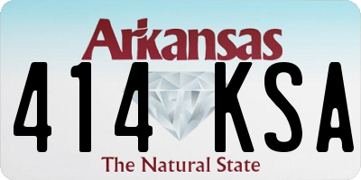 AR license plate 414KSA