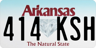 AR license plate 414KSH