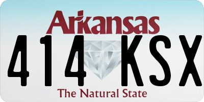 AR license plate 414KSX