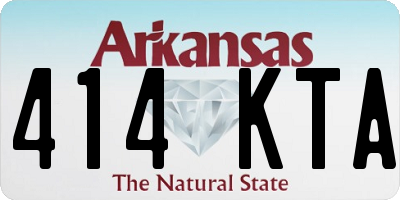 AR license plate 414KTA