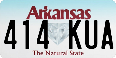 AR license plate 414KUA