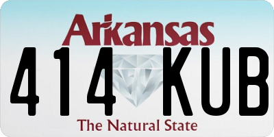AR license plate 414KUB