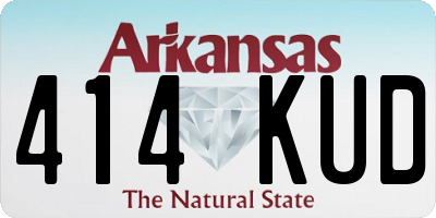 AR license plate 414KUD