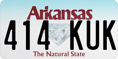 AR license plate 414KUK