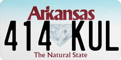 AR license plate 414KUL