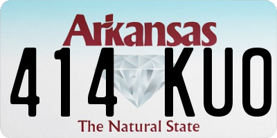 AR license plate 414KUO