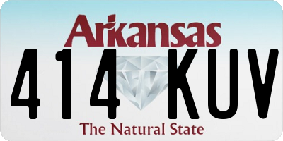 AR license plate 414KUV