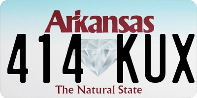 AR license plate 414KUX