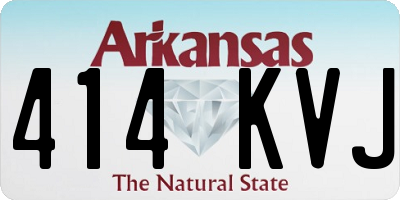 AR license plate 414KVJ