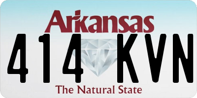 AR license plate 414KVN