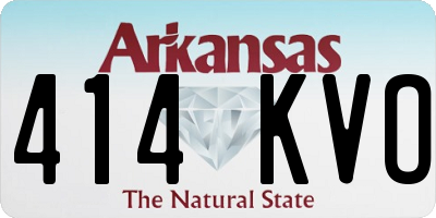 AR license plate 414KVO