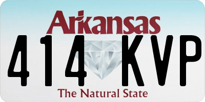 AR license plate 414KVP