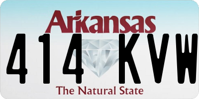 AR license plate 414KVW