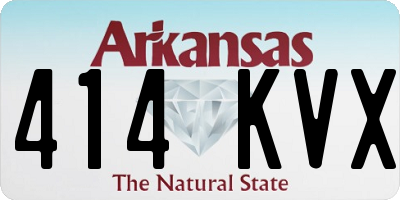 AR license plate 414KVX