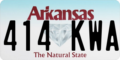 AR license plate 414KWA