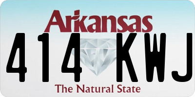 AR license plate 414KWJ