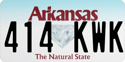 AR license plate 414KWK