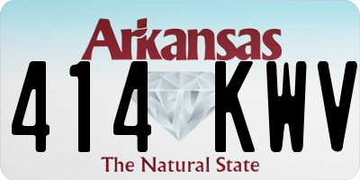 AR license plate 414KWV