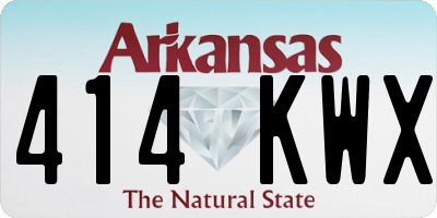 AR license plate 414KWX