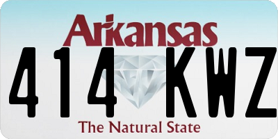 AR license plate 414KWZ