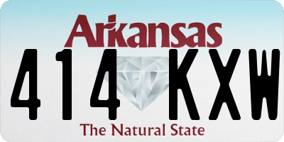 AR license plate 414KXW